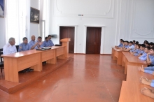 Вохӯрии сардорони Шуъбаҳои Вазорати корҳои дохилӣ бо курсантон