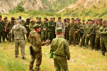 Иштироки курсантони Академияи ВКД дар машқҳои тактикӣ-ҷангӣ 