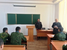 Ҷаласаи кушоди Ҷамъияти илмии курсантон «Қонун ва низом» оид ба моҳияти Паёми Пешвои миллат