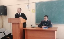 Машғулияти омӯзишӣ байни курсантони факултетҳои №5 ва №6 дар мавзӯи “Хатари экстремизми иттилоотӣ ва роҳҳои пешгирии он”